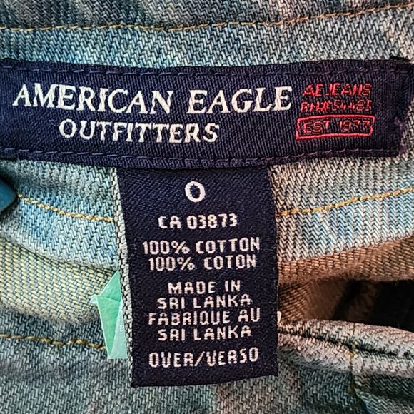 American Eagle Retro Stone Wash Denim Pencil Skirt - Picture 3 of 3